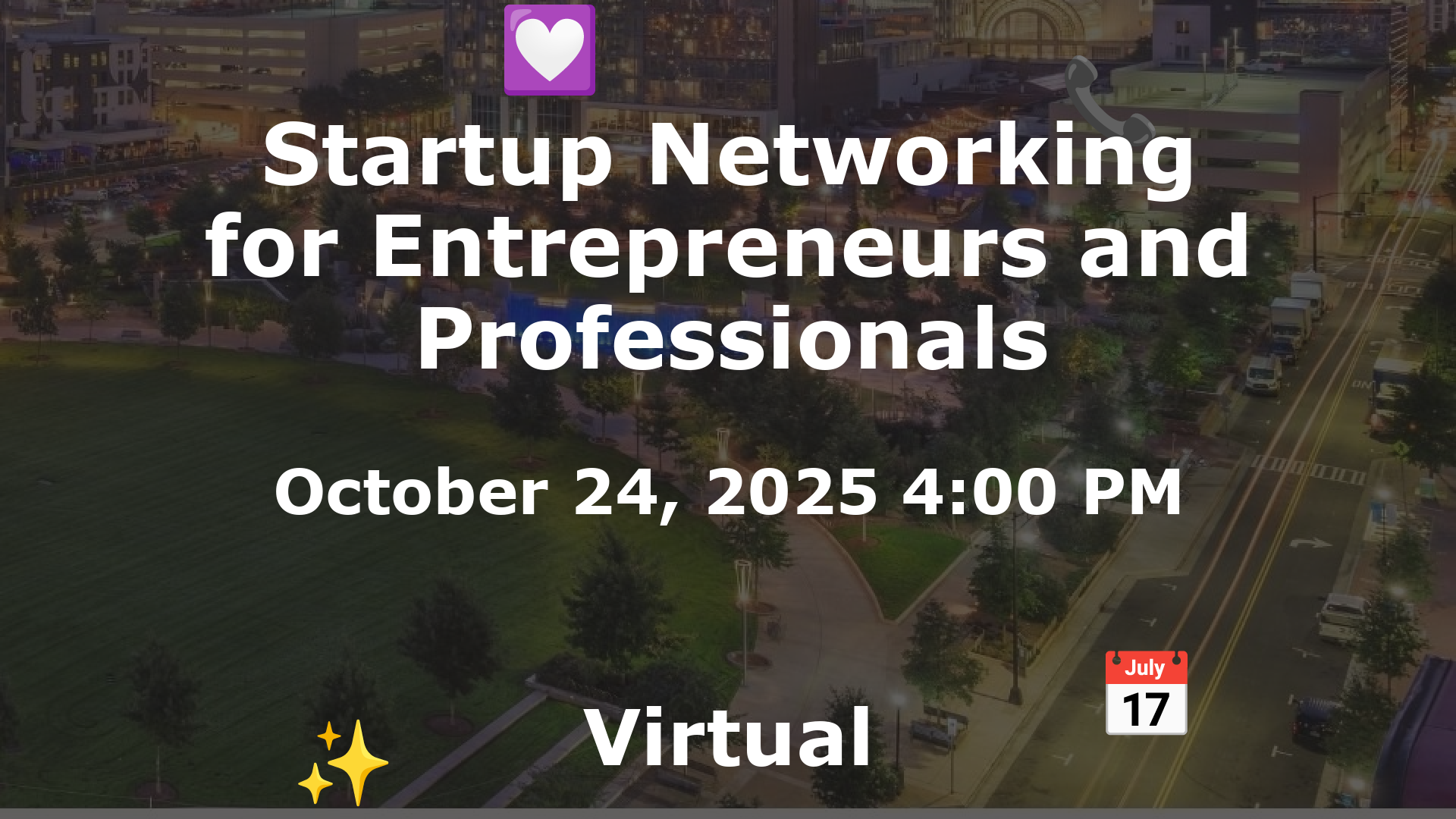 Startup Networking for Entrepreneurs and Professionals event image
